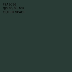 #2A3C36 - Outer Space Color Image