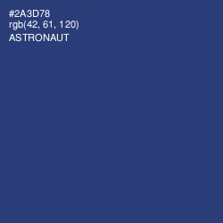 #2A3D78 - Astronaut Color Image