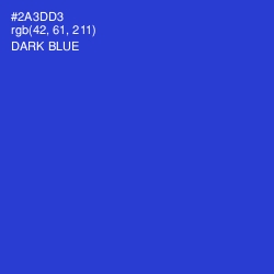 #2A3DD3 - Dark Blue Color Image
