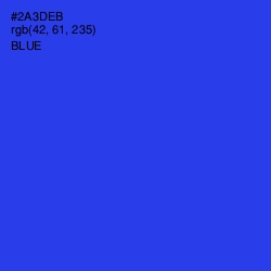 #2A3DEB - Blue Color Image