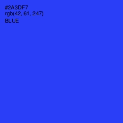 #2A3DF7 - Blue Color Image