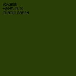 #2A3E05 - Turtle Green Color Image