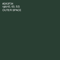 #2A3F34 - Outer Space Color Image