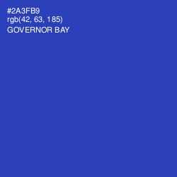 #2A3FB9 - Governor Bay Color Image