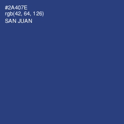 #2A407E - San Juan Color Image