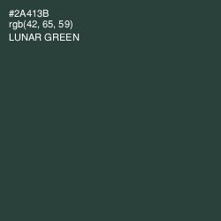 #2A413B - Lunar Green Color Image