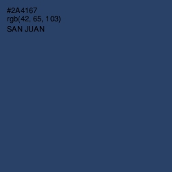 #2A4167 - San Juan Color Image