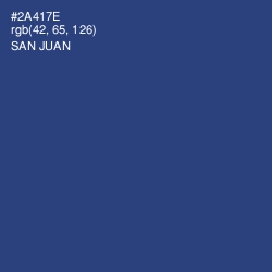 #2A417E - San Juan Color Image