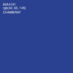 #2A4191 - Chambray Color Image