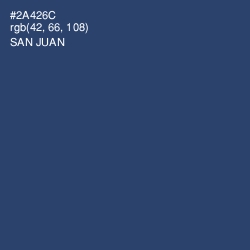 #2A426C - San Juan Color Image