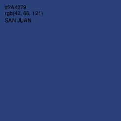 #2A4279 - San Juan Color Image