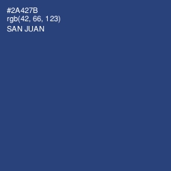 #2A427B - San Juan Color Image