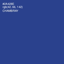 #2A428E - Chambray Color Image