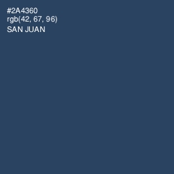 #2A4360 - San Juan Color Image