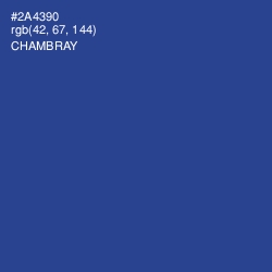 #2A4390 - Chambray Color Image