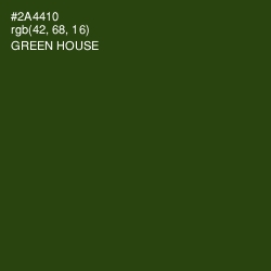 #2A4410 - Green House Color Image