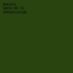 #2A4410 - Green House Color Image