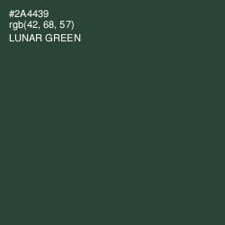 #2A4439 - Lunar Green Color Image