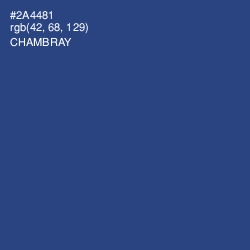 #2A4481 - Chambray Color Image