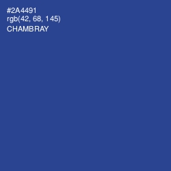 #2A4491 - Chambray Color Image