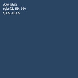 #2A4563 - San Juan Color Image