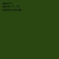 #2A4711 - Green House Color Image