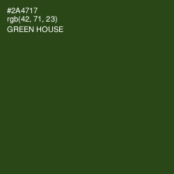 #2A4717 - Green House Color Image