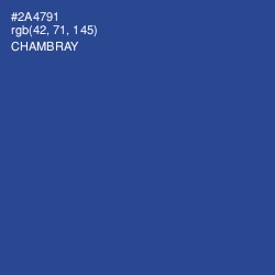 #2A4791 - Chambray Color Image