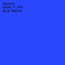 #2A47FD - Blue Ribbon Color Image