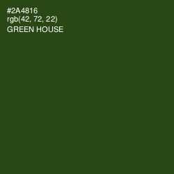 #2A4816 - Green House Color Image