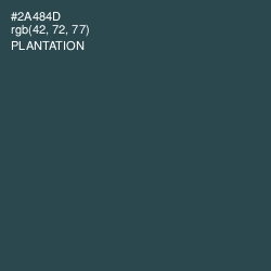 #2A484D - Plantation Color Image