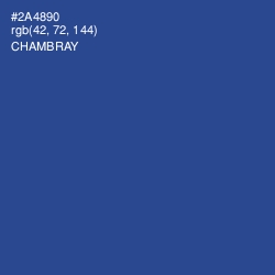 #2A4890 - Chambray Color Image