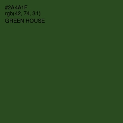 #2A4A1F - Green House Color Image