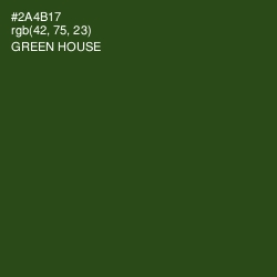 #2A4B17 - Green House Color Image