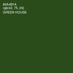 #2A4B1A - Green House Color Image