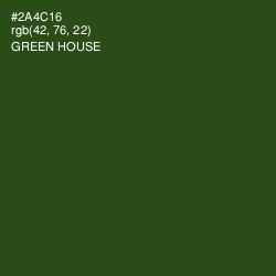 #2A4C16 - Green House Color Image