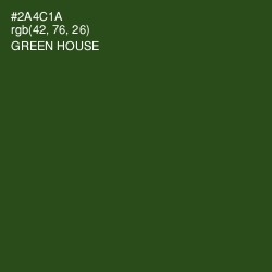 #2A4C1A - Green House Color Image