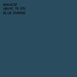 #2A4C5F - Blue Dianne Color Image