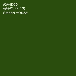 #2A4D0D - Green House Color Image