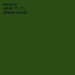 #2A4D15 - Green House Color Image