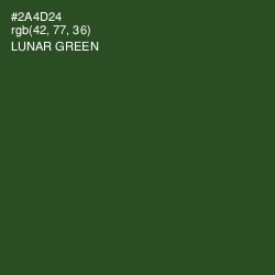 #2A4D24 - Lunar Green Color Image