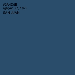 #2A4D6B - San Juan Color Image