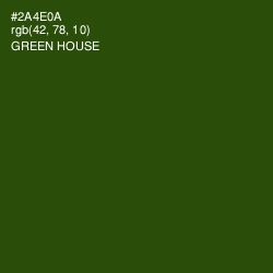 #2A4E0A - Green House Color Image