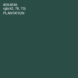 #2A4E46 - Plantation Color Image