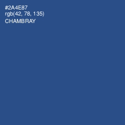 #2A4E87 - Chambray Color Image