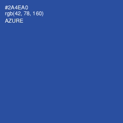 #2A4EA0 - Azure Color Image