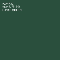 #2A4F3C - Lunar Green Color Image