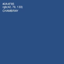 #2A4F85 - Chambray Color Image