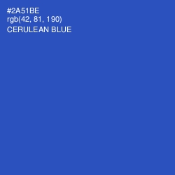 #2A51BE - Cerulean Blue Color Image