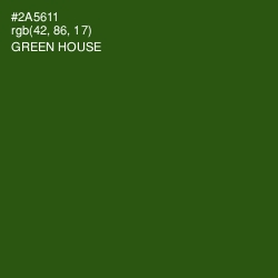 #2A5611 - Green House Color Image